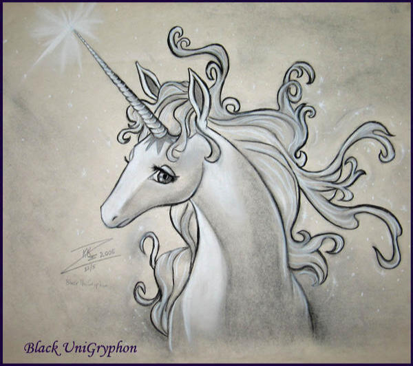 The Last Unicorn Fan Art - SOLD